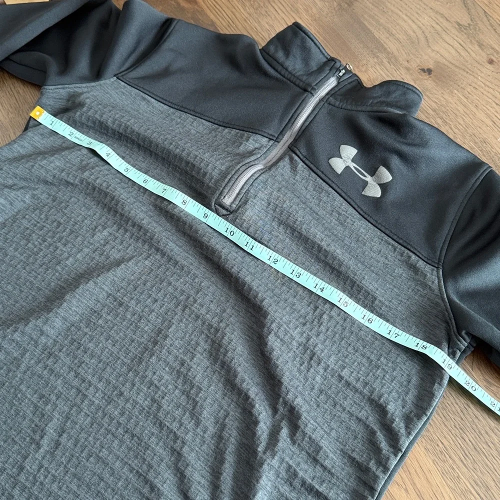 Under Armour Youth XL Loose ColdGear Black & Gray 1/4 Zip